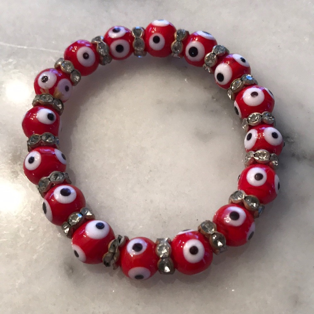 Glass Evil Eye Bracelet